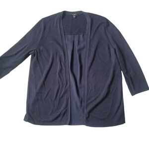 Talbots Open Navy Cardigan medium Petite